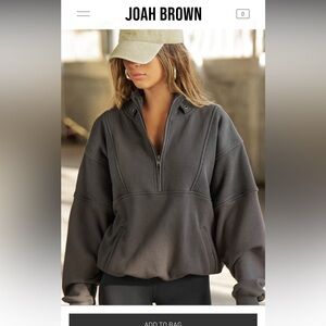 Half zip sweatshirt joah brown